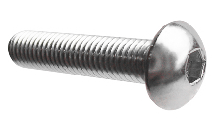 Linsenkopf vis ISK 5/16-18 unc x 1 1/2 Noir-socket Button Head screw