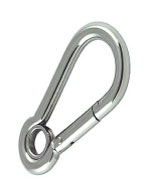 Stainless Steel Spring Hooks With Eyelet
