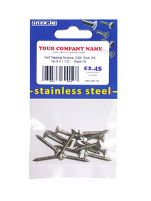 Stainless Steel Fastener Retail Pre-Packs