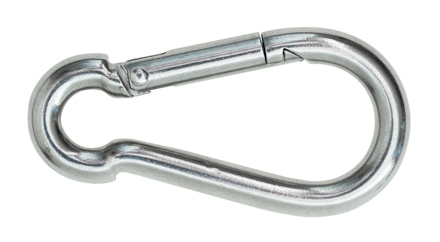 Gancio A Molla Per Asta Bandiera In Acciaio Inox 316, Qualità Marina, 6x60mm